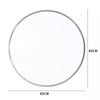 ExtraLarge Industrial Round Wall Mirror Brushed Silver Metal Frame 40 50 60 80cm