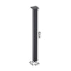 Dining Table Leg Metal Desk Support DIY Heavy Duty Furniture Feet Set of 4 Black