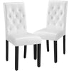 Dining Room Chairs Set of 2/4/6 Faux Leather Kitchen Chair Set with Wooden Legs