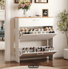 Slim Shoe Cabinet 3 Tier Drop Down Hallway Storage Unit