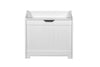 Laundry Box Wooden Bathroom Storage Basket Linen Clothes Chest Christow