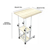 Mobile Over Bed Table Foldable Overbed Height Adjustable Laptop Tray Stand Desks