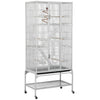 175cm Extra Large Bird Cage Rolling Metal Parrot Cage Pet Cage with Stand
