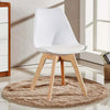 Tulip Dining Chair Padded Seat Eiffel Wood Legs (SETS OF 1,2,4) Jamie Lorenzo