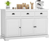 Sideboard Storage Cabinet Kitchen Cupboard 2 Door 3 Drawer Adjustable Shelf Grey