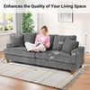 3/4 Seater Corduroy Sofa Jumbo Cord Modern Sofa Couch Seats with 2 Pillows Soft