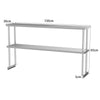 Stainless Steel Commercial Catering Table Work Bench Food Prep Kitchen Shelf UK