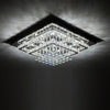 Modern XL Living Room Lamp LED Celling Light Crystal Pendant Chandelier Square