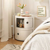 Round ABS Cylinder Cabinet Cupboard Drawer Storage Unit Bathroom Bedroom Stand