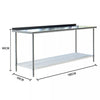 2/3/4/5/6 FT Stainless Steel Table Commercial Catering Work Prep Kitchen Bench