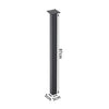 Dining Table Leg Metal Desk Support DIY Heavy Duty Furniture Feet Set of 4 Black
