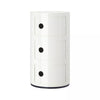 Round ABS Cylinder Cabinet Cupboard Drawer Storage Unit Bathroom Bedroom Stand