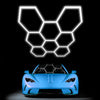 28x Hexagon LED Lighting Car Detail Home Garage Workshop Retail Without Border#