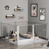 8/10/12 Panels Acrylic Dog Playpen Expandable Pet Puppy Rabbit Animal Cage Hutch