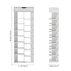 Tall Shoe Rack Organizer Storage Shelf Wooden Display Cabinet Hallway Shoe Tower