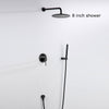 Brass Bathroom Rainfall Shower Mixer Valve Set Shower Head Bath Taps Faucet Kit