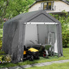 Outdoor Storage Shed Equipment Shelter Cover Bicycle PE Waterproof Steel Frame