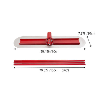 1.8m Bull Float Concrete Float Concrete Finishing Trowel Kit with Float Handle