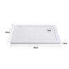 Shower Tray Enclosure Acrylic White w/Free Waste 1200x800mm 1000x800mm 900x700mm