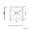 Anti-slip SMC Shower Tray Square/Rectangle/Quadrant Bathroom Enclosure Base