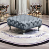 Ancroft Coffee Table Footstool In Soft Plush Velvet Rectangle Pouffe Upholstered