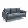Modern L-Shaped Corner Sofa 2 3 Seater Armchair Couch With Footstool