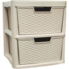 Large Rattan Drawer Storage Unit 2/3/4 Drawers Units Bedroom Office Desktop Draw