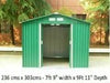 Metal Garden Shed 6 X 4, 8 X 4, 8 X 6, 10 X 8 Garden Storage WITH FREE BASE New