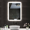 Illuminated Bathroom Mirror With LED light Shaver Socket Bluetooth Demister