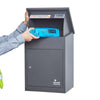 Medium Parcel Delivery Drop Box Lockable Home Storage Letter Post Box