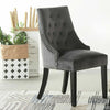 Tufted Studded Velvet Dining Accent Chair Victoria Door Knocker | SINGLE WINDSOR