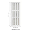 Internal Bi Folding Concertina Accordion Door PVC Sliding Divider Doors Bathroom