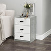 3 Drawer Wooden Bedroom Bedside Cabinet Furniture Storage Nightstand Side Table