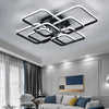 Square/Ring LED Ceiling Lamp Cool White Light Chandelier Fixture Bedroom Living
