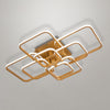 Square/Ring LED Ceiling Lamp Cool White Light Chandelier Fixture Bedroom Living