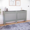 White Radiator Cover MDF Small Large Modern Wood Slat Grill Cabinet Furniture