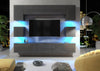 Wall Unit TV Cabinet Set | Dark Grey Modern Living Room Storage Solution