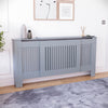 White Radiator Cover MDF Small Large Modern Wood Slat Grill Cabinet Furniture