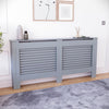 White Radiator Cover MDF Small Large Modern Wood Slat Grill Cabinet Furniture