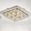 Square Ceiling Lights Pendant Chandelier Bedroom LED Crystal Lights Fitting Lamp