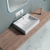 Modern Bathroom Wash Basin Sink Stone Resin Countertop Wall Hung Full Size Range