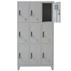 180cm Tall Metal Storage Cupboard 6/9 Doors Cabinet Gym Staff School Locker
