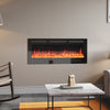 LED Fireplace Media Wall Fire Wall Mounted / Standing Electric Heater 40-100in