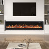 LED Fireplace Media Wall Fire Wall Mounted / Standing Electric Heater 40-100in