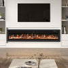 40-100in LED Fireplace Media Wall Fire Wall Mounted / Standing Electric Heater