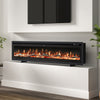 40-100in LED Fireplace Media Wall Fire Wall Mounted / Standing Electric Heater