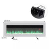 LED Fireplace Media Wall Fire Wall Mounted / Standing Electric Heater 40-100in