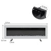 LED Fireplace Media Wall Fire Wall Mounted / Standing Electric Heater 40-100in