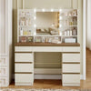 Dressing Table With Led Mirror Drawers Set Makeup Desk Vanity Table Lights Searc