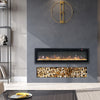 Electric Fireplace Media LED Wall Fire Wall Mounted / Standing Heater 40-100in